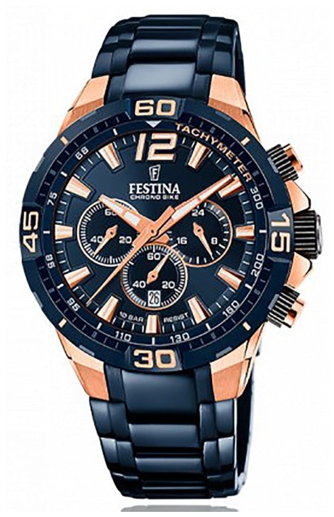 Festina F20524/1 Chrono Bike Quartz (44.5mm) Dark Blue Dial Watch