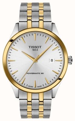 Tissot Classic Dream Powermatic 80 (40mm) Silver Dial / Two-Tone Stainless Steel Bracelet T1584072203100