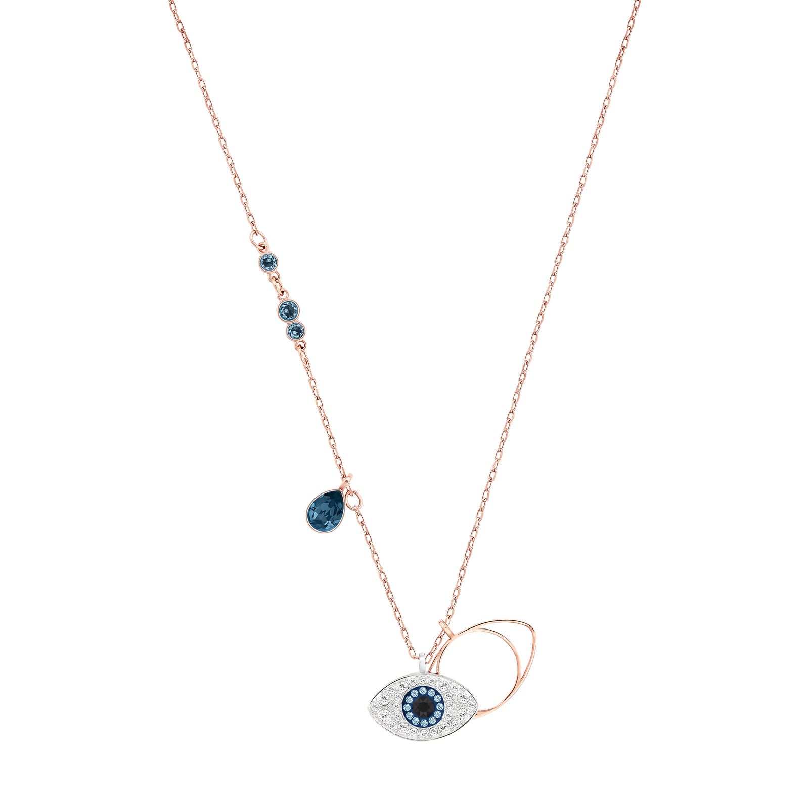 Swarovski 5172560 Symbolica Evil Eye Blue White Crystal Rose Jewellery