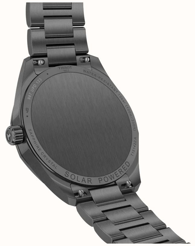 Tissot PRC 100 Solar (39mm) Anthracite Dial / Anthracite PVD Stainless Steel Bracelet Watch T1514223306100 - alternate view 4