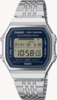 Casio Classic Digital Bluetooth Illuminator (37.9mm) Blue Dial / Stainless Steel Bracelet ABL-100WE-2AEF
