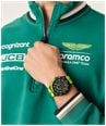 Aston Martin Aramco Formula One™ Team PIT W Quartz Multifunction (46mm) Black Dial / Yellow Silicone Strap MTFP1F502 - alternate view 5