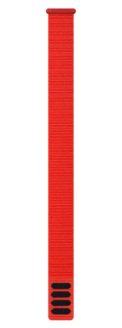Garmin 010-13306-12 UltraFit Nylon Strap – Flame Red (22mm Watch