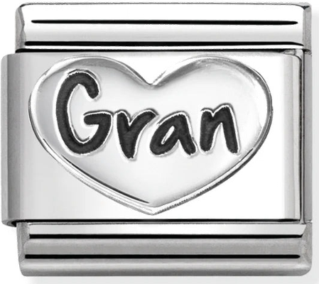 Nomination Classic Gran Heart Sterling Silver Charm 330101/98