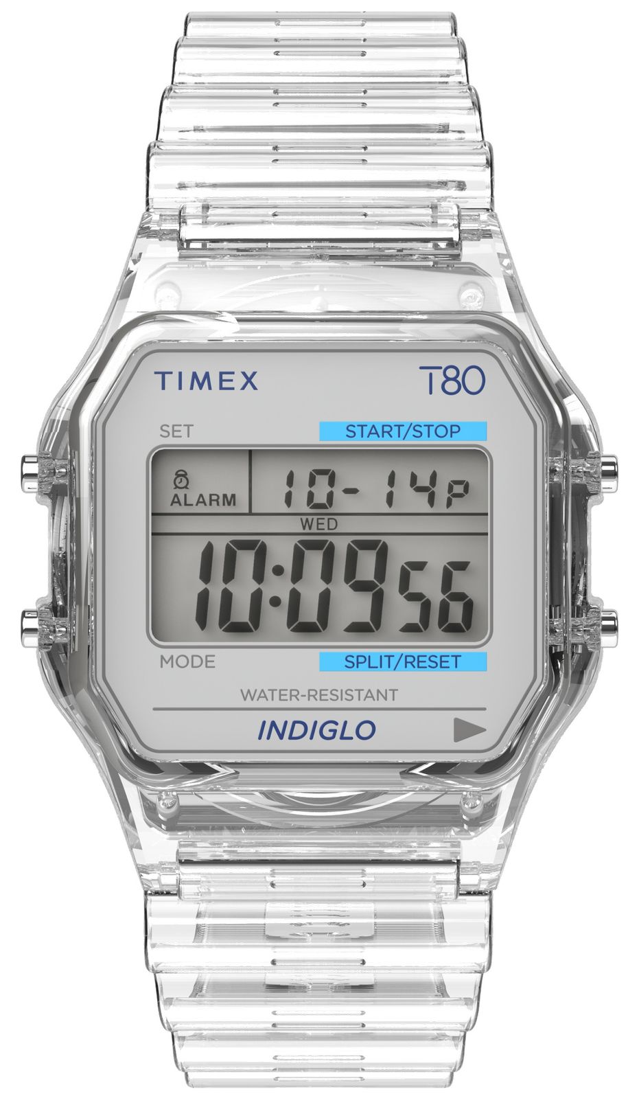 Timex TW2Y36400 T80 INDIGLO Alarm Chrono (34mm) Digital Watch