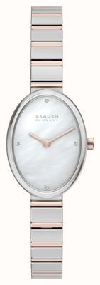 Skagen Anita Oval Quartz (20mm) Mother-of-Pearl Dial / Two-Tone Stainless Steel Bracelet SKW3184 Skagen Anita Oval Quartz (20mm) Mother-of-Pearl Dial / Two-Tone Stainless Steel Bracelet SKW3184