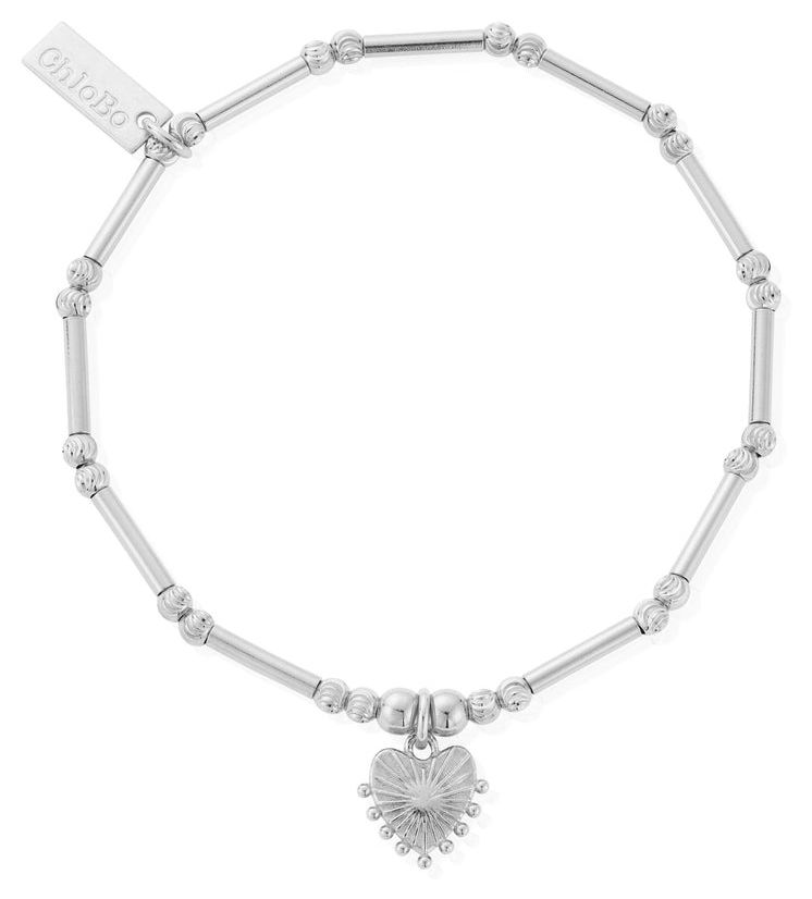 ChloBo SBMCTN3196 Dainty Moon Cut Sparkle Glowing Beauty Jewellery