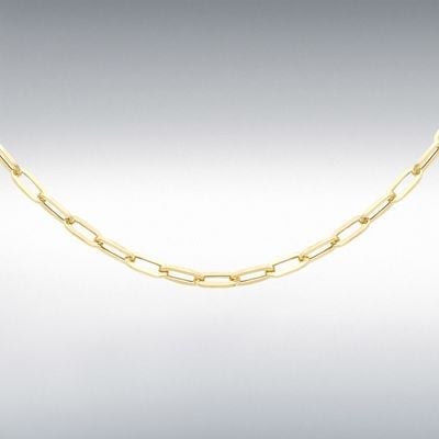 IBB 9ct Y/g 20" 3.5mm Width Paper Clip Chain 1.16.0225