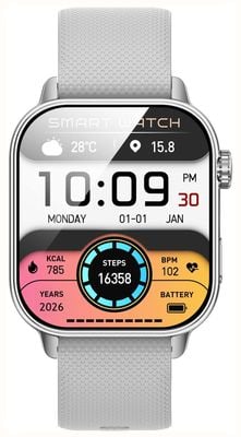 STORM S-VION AMOLED Smartwatch (37.5mm) Silver Case / Grey Silicone Strap 47564/S/GY