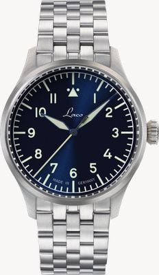 Laco Stuttgart PRO Automatic (37mm) Blue Sunray Dial / Stainless Steel Bracelet 862141.FPA.37.G.E.X.A.E.U.X.A.M.R