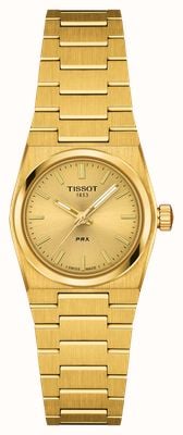 Tissot PRX Quartz (25mm) Gold Dial / Gold PVD Stainless Steel Bracelet T1370103302100
