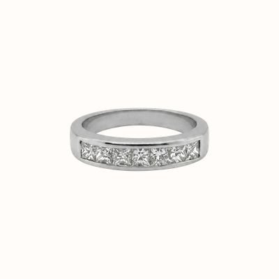 18k W/gold Princess Cut Diamond 1/2 ET JM1323