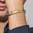 Nomination Classic DOUBLE ENGRAVED Steel And Bonded Yellow Gold CUSTOM Smooth Plate Charm 030710/01 - alternate view 4