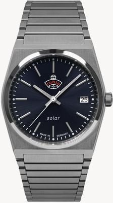 RUHLA Space Control XS Solar (35mm) Dark Blue Dial / Stainless Steel 4641M3