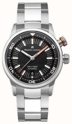 Maurice Lacroix Pontos S Diver Automatic (42mm) Black Dial / Stainless Steel Bracelet PT6248-SS002-331-1