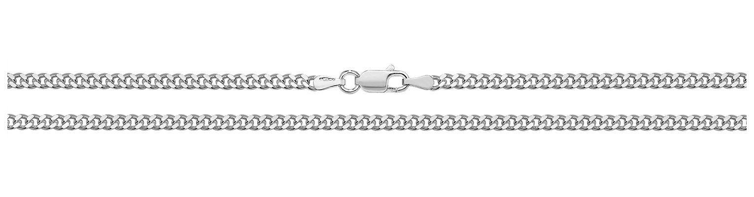 James Moore TH G1130/20 Sterling Silver Close Curb Chain 20 Jewellery