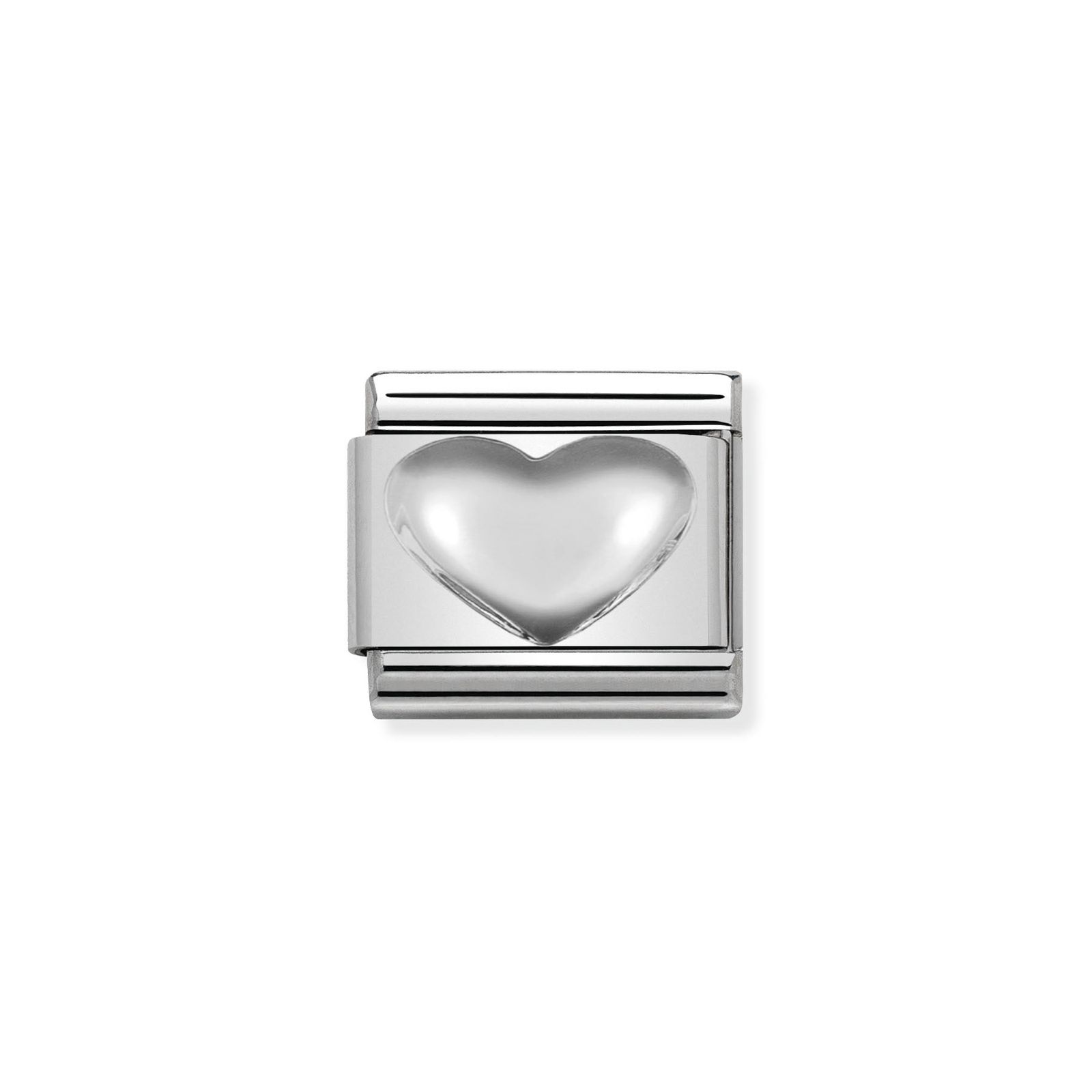 Nomination 330106/01 Classic Heart Sterling Silver & Steel Jewellery