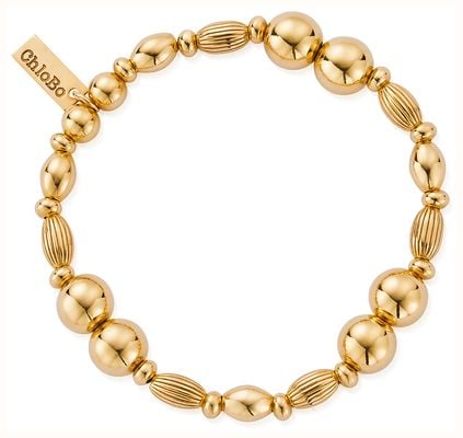 ChloBo Be Courageous Bracelet 18ct Gold Plated GBCOSB