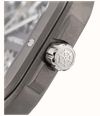 Herbelin Cap Camarat Square Titanium Automatic (40.5mm) Skeleton Dial / Khaki Green FKM Rubber Strap Watch 1846SQTDCK - alternate view 3