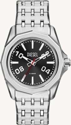 Diesel Stinger Quartz (44mm) Black Sunray Dial / Stainless Steel Bracelet DZ2245