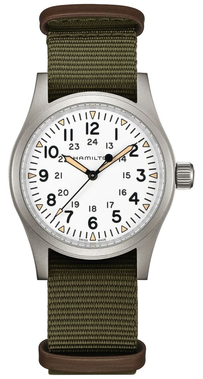 Hamilton H69439411 Khaki Field Mechanical (38mm) White Dial Watch