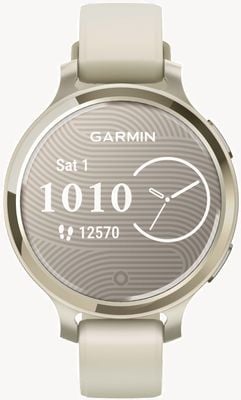Garmin Lily 2 Active (38mm) Lunar Gold Case / Bone White Silicone Band 010-02891-00