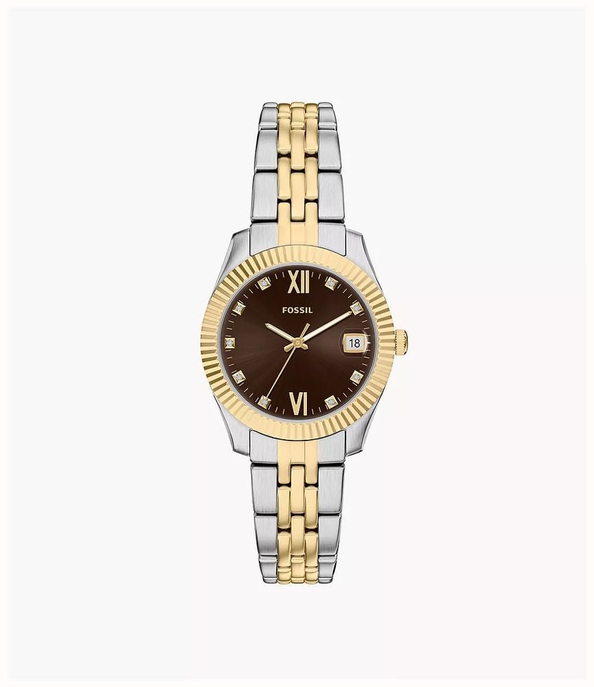 Fossil Scarlette 32 mm Three-Hand Date Two-Tone Stainless Steel ES5539 - alternate view 2