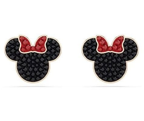 Swarovski 5737561 Mickey and Minnie Black Stone Logo Stud Jewellery