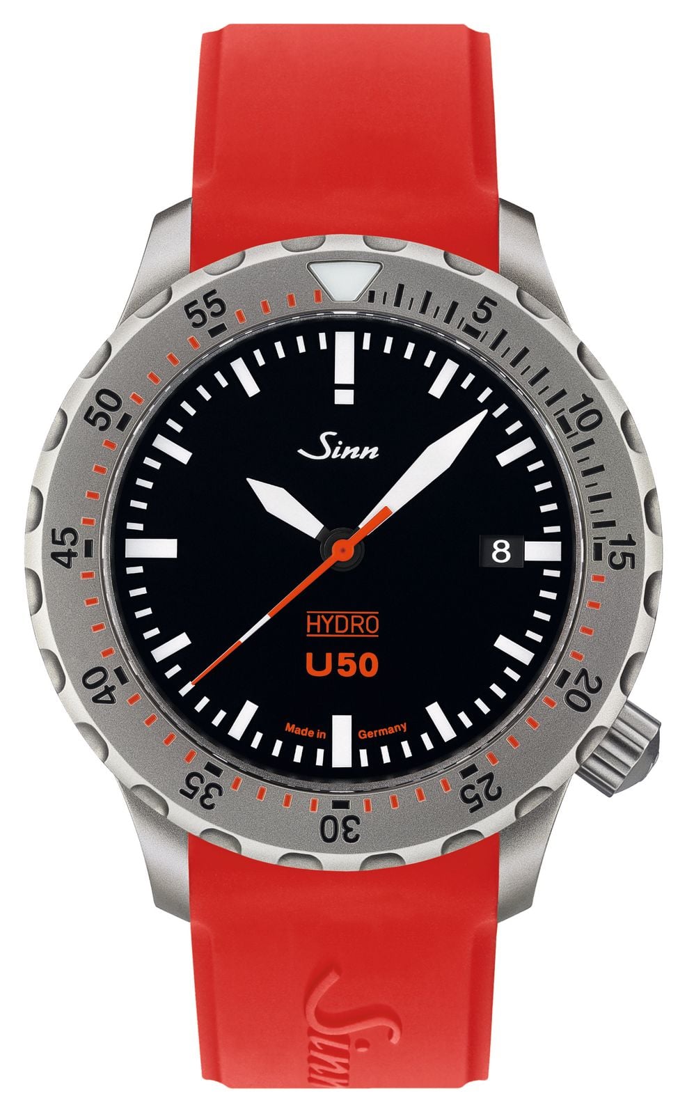 Sinn 1051.030 RED SILICONE U50 HYDRO TEGIMENT 5000m (41mm) Watch
