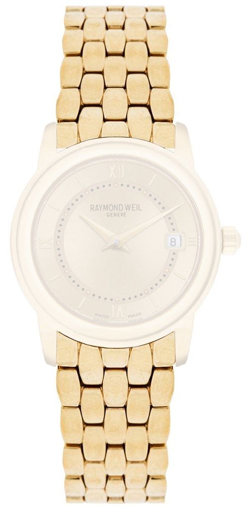 Raymond Weil B5398-P Tango Gold PVD Stainless Steel Bracelet Watch