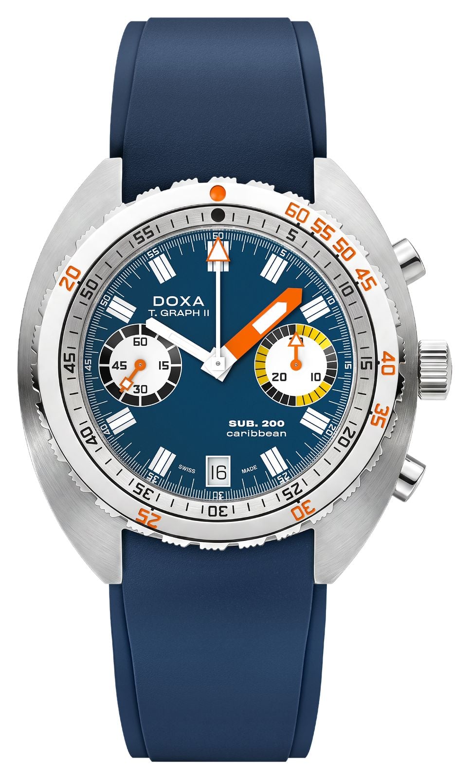 DOXA 806.10.201.32 SUB 200 T.GRAPH II Caribbean (42mm) Blue Watch