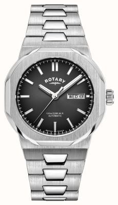 Rotary Sport Automatic (40mm) Black Sunray Dial / Stainless Steel Bracelet GB05490/04