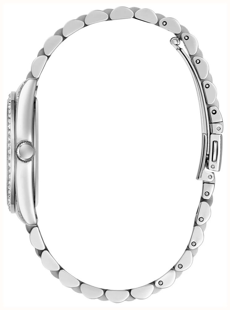 Guess Jada White Mother of Pearl Dial Silver-Tone Stainless Steel Bracelet GW1099L1 - alternate view 2