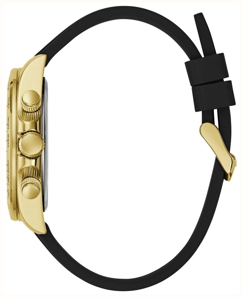 Guess Arthur Black Sunray Dial Black Silicone Strap GW1155G2 - alternate view 2