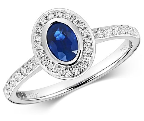 Treasure House RD441WS 9k White Gold Diamond Rubover Jewellery
