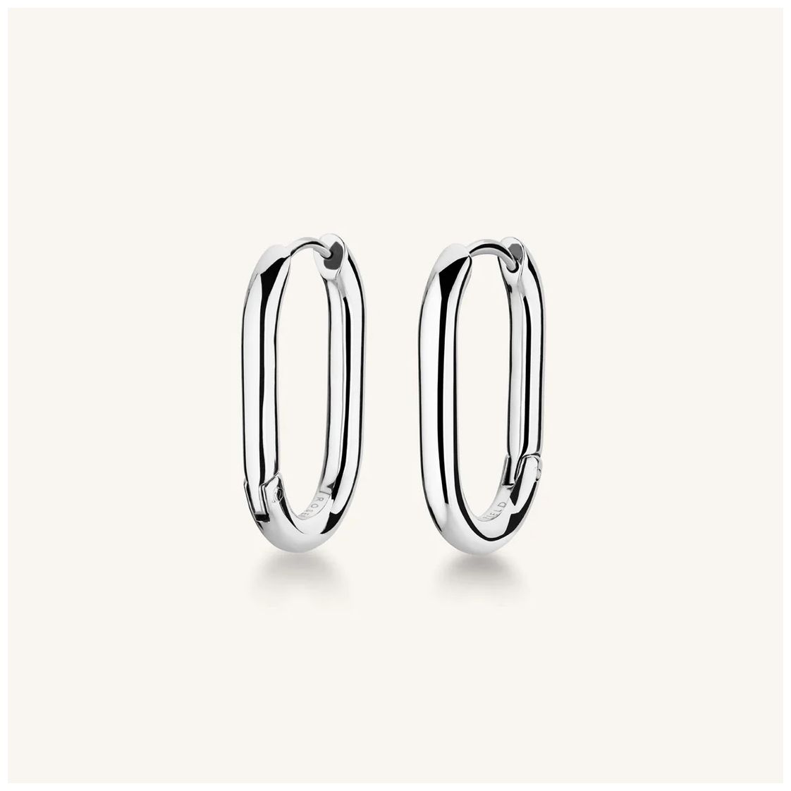 Rosefield Jewellery JEOLS-J568 Large Oval Silver Stainless