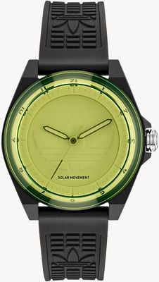 Adidas PROJECT FOUR SOLAR (41mm) Yellow Dial / Black Resin Strap AOST25530