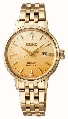 Seiko Presage 'Frozen Daiquiri' Diamond Cocktail Time (34mm) Gold