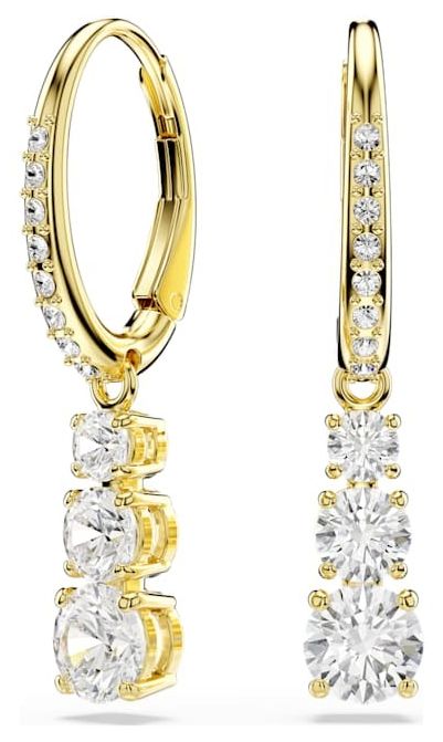 Swarovski 5723300 Stilla Attract Hoop Earrings Round Cut, Jewellery