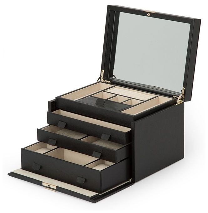 WOLF 213002 Palermo Anthracite Large Jewellery Box