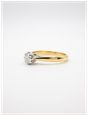 James Moore & Co Pre-Owned 18ct Yellow Gold Platinum Head 0.35ct Round Brilliant Cut 8 Claw Solitare Ring J84023 - alternate view 2