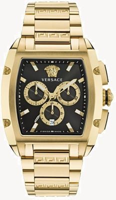 Versace DOMINUS CHRONO (42mm) Black Dial / Gold PVD Stainless Steel VE6H00523