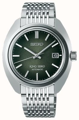 Seiko King Seiko ‘Forest Green’ 6L 1969 Re-Interpretation (39.4mm) Green Dial / Stainless Steel Bracelet SJE113J1