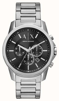 Armani Exchange Black Chronograph Dial | Stainless Steel Bracelet AX1720