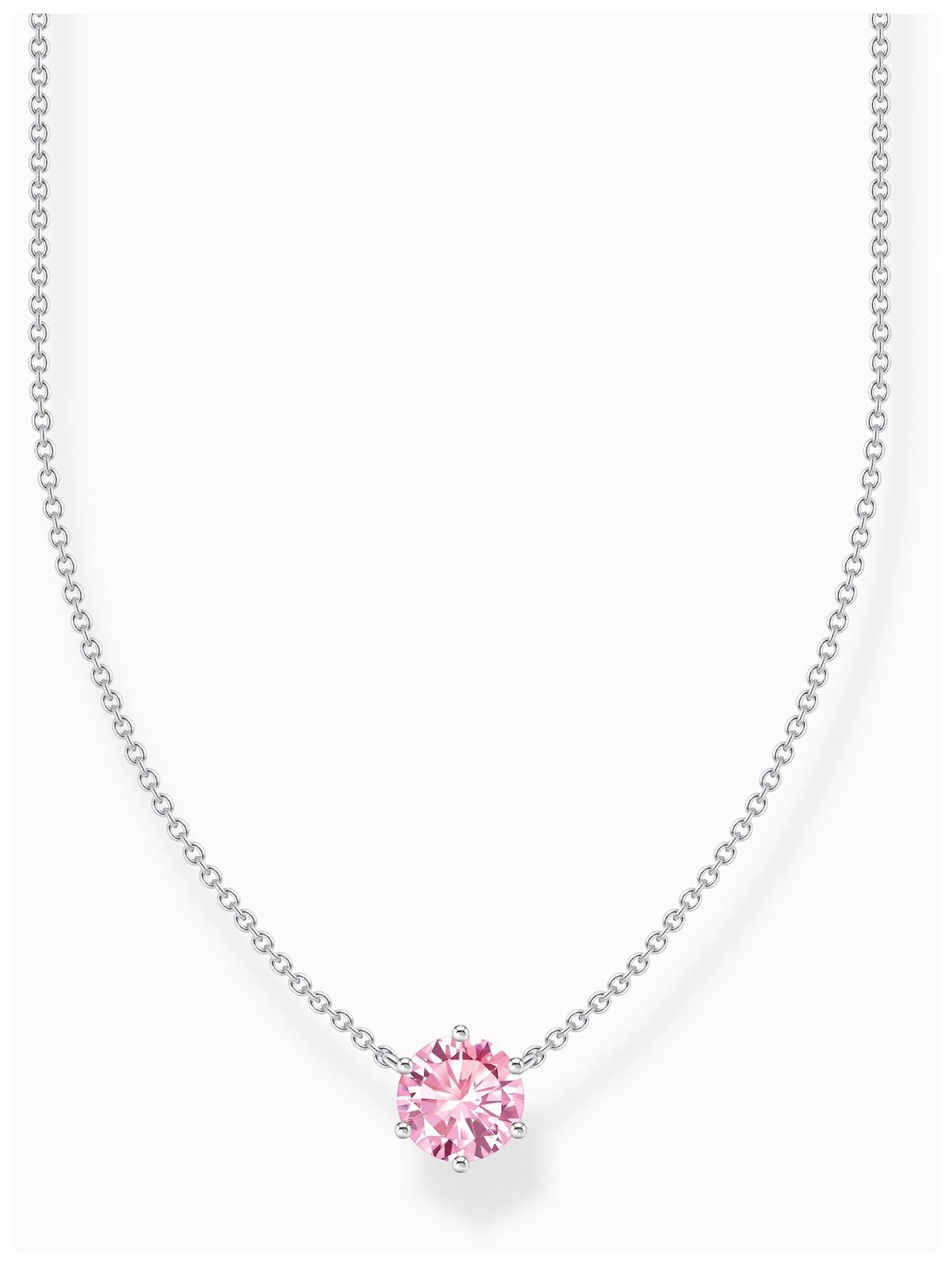 Thomas Sabo KE2210-051-9-L45V Pink Zirconia Solitaire Jewellery