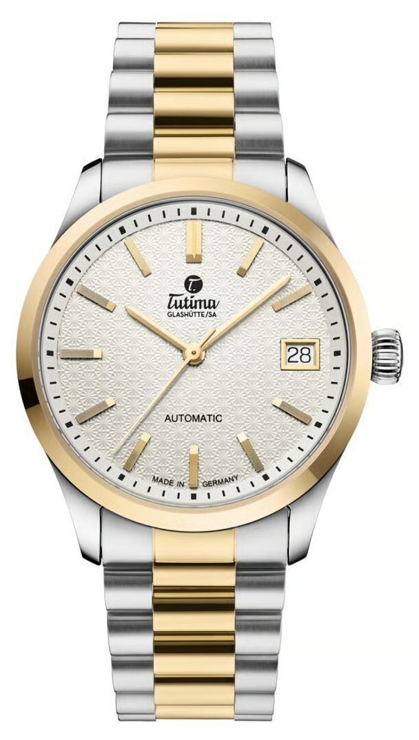 Tutima GlashÃ¼tte 6705-22 Sky Automatic (34mm) Opal White Watch