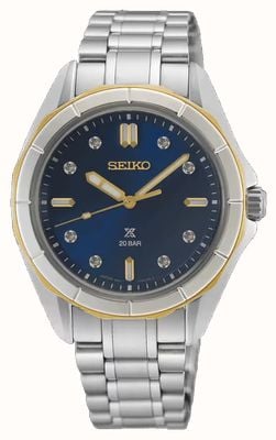Seiko Prospex Ladies Marine Sports Diamond-set In Nautical Navy SUR620J1