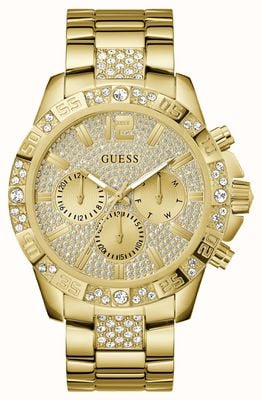 Guess Men's MAJESTIC (48mm) Champagne Dial / Gold-Tone Stainless Steel Bracelet GW0796G2