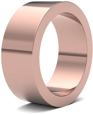 James Moore Wedding Rings | 9ct Rose Gold | 8mm | Heavy | Flat | AG_8LHF-9R