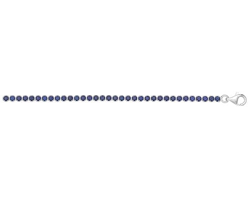 Treasure House G2588BZ Ladies Sterling Silver Blue And CZ Jewellery